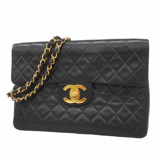 Chanel Black Leather Shoulder Bag ()