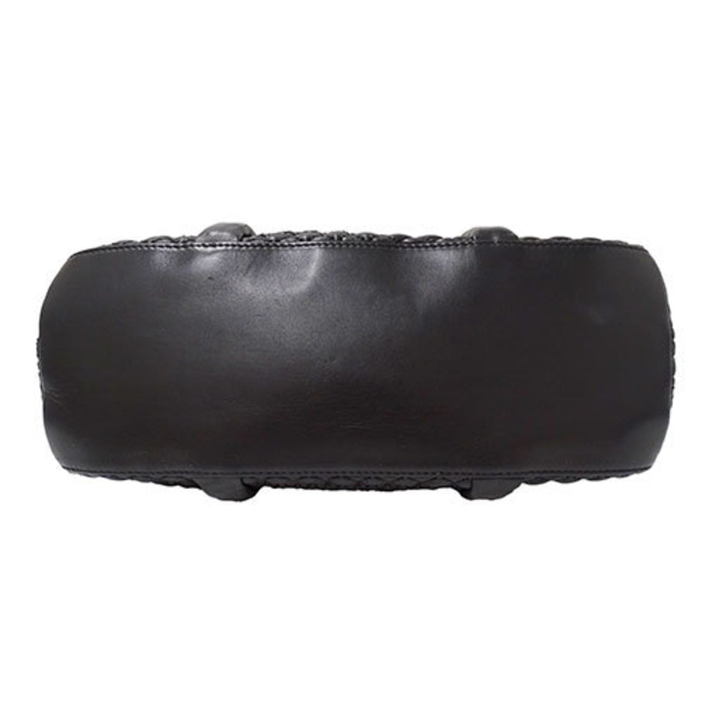 Chanel Black Leather Handbag Shoulder Bag ()