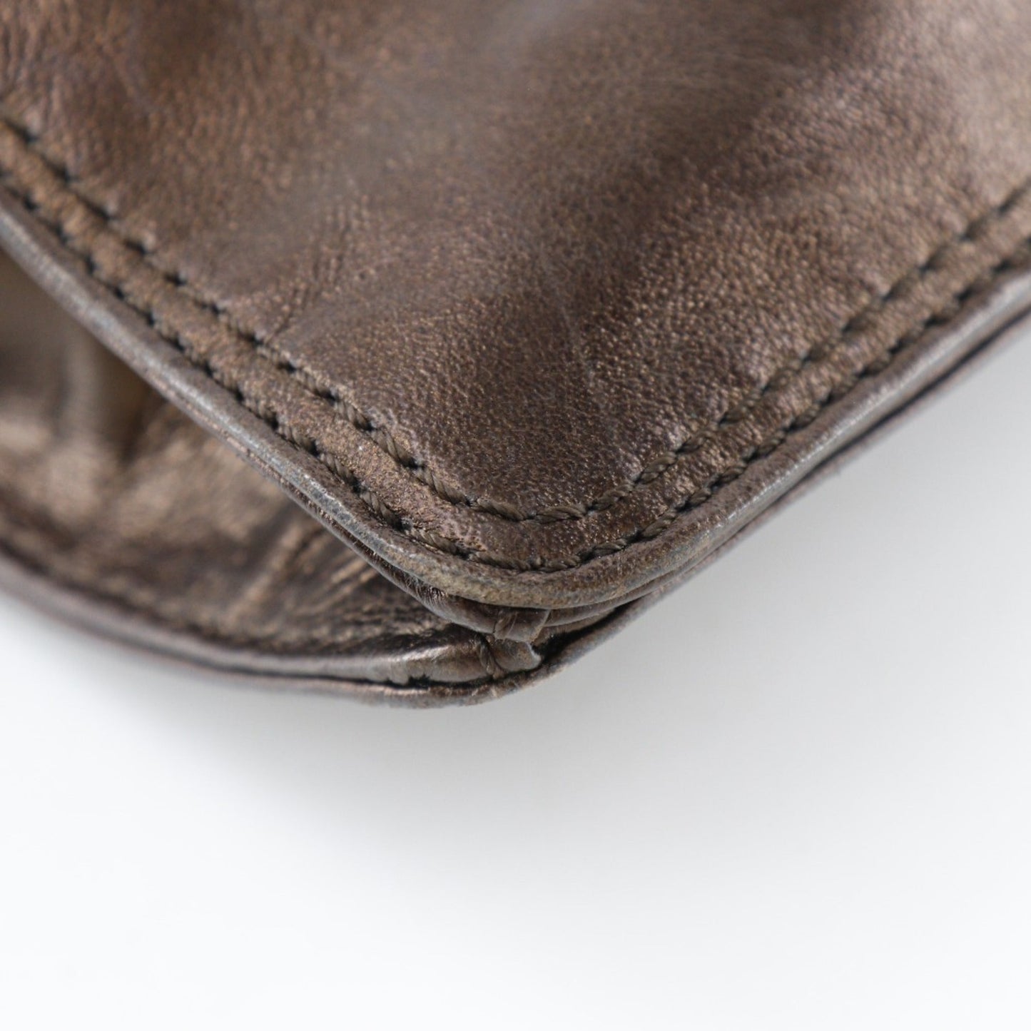 Chanel Bronze Leather Shoulder Bag ()