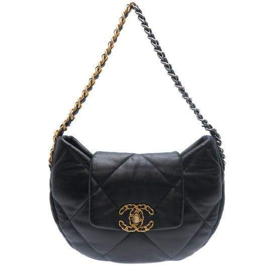 Chanel Black Leather Shoulder Bag ()