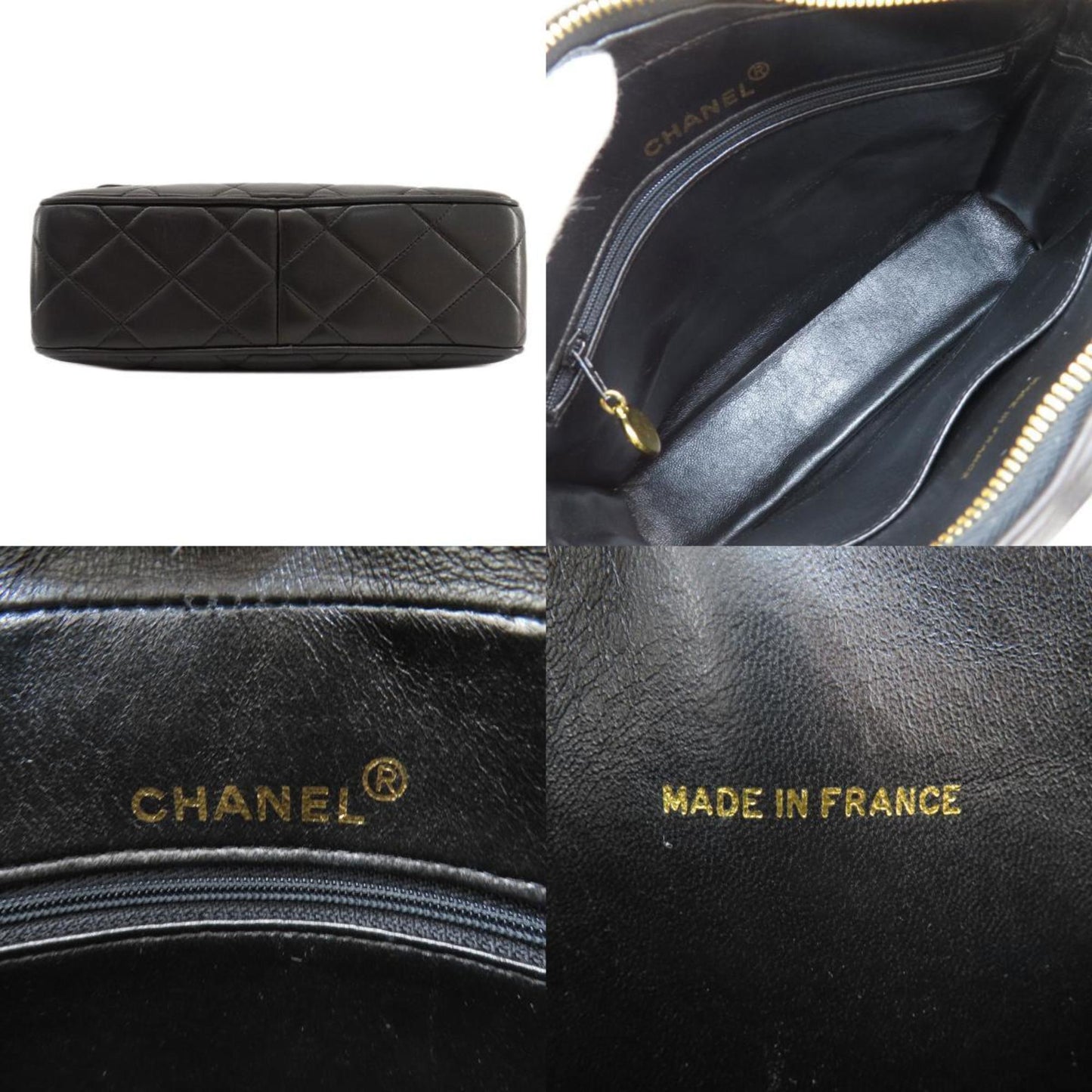 Chanel Black Leather Shoulder Bag ()