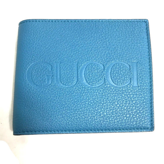 Gucci Blue Leather Wallet (Bi-Fold) ()