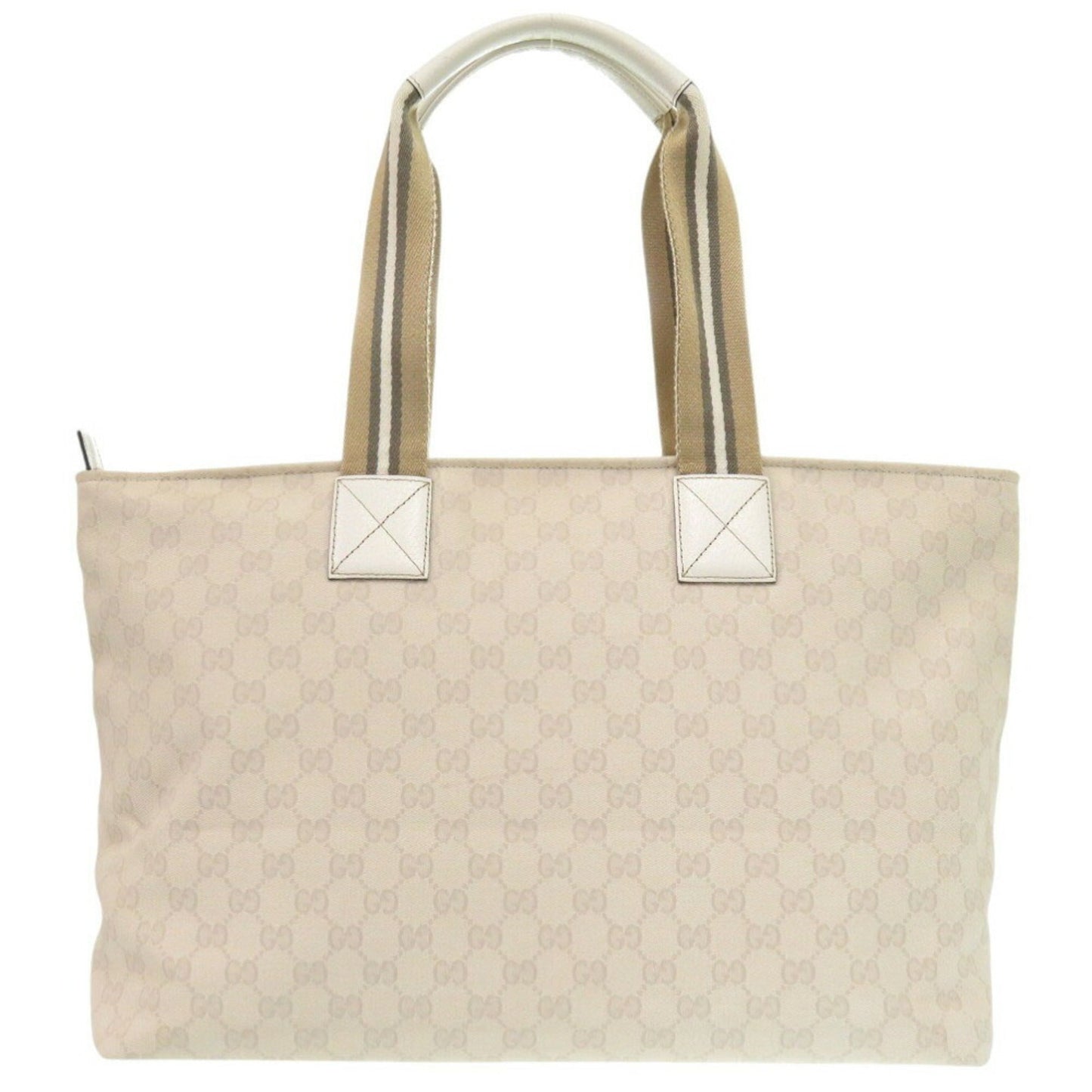 Gucci Ivory Gg Canvas Tote Bag ()