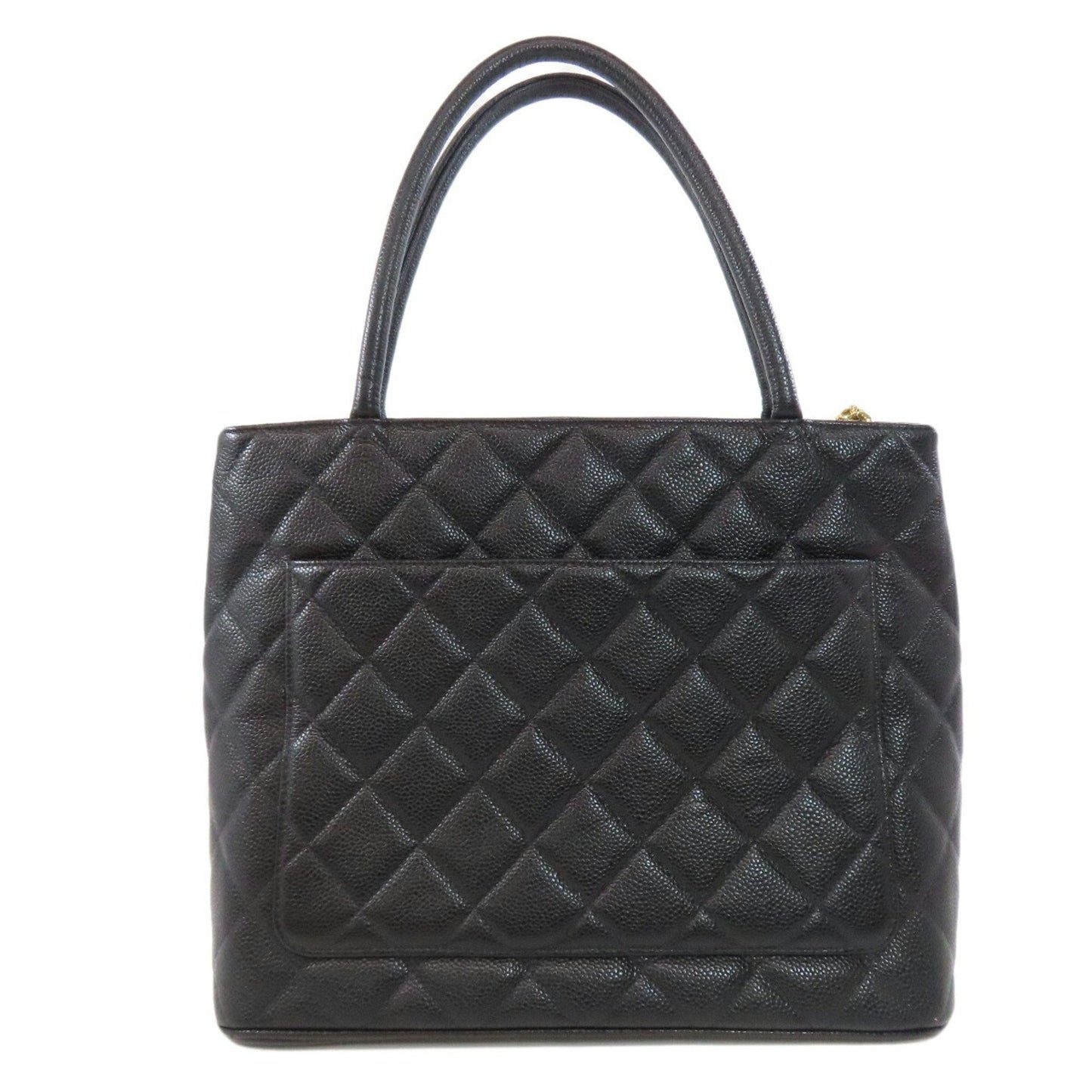 Chanel Black Caviar Leather Tote Bag ()