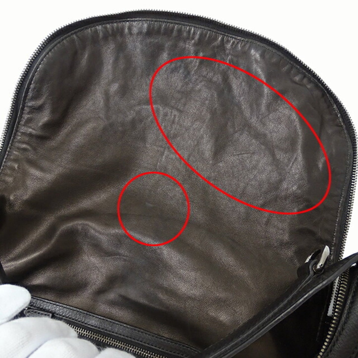 Gucci Black Leather Handbag Shoulder Bag ()