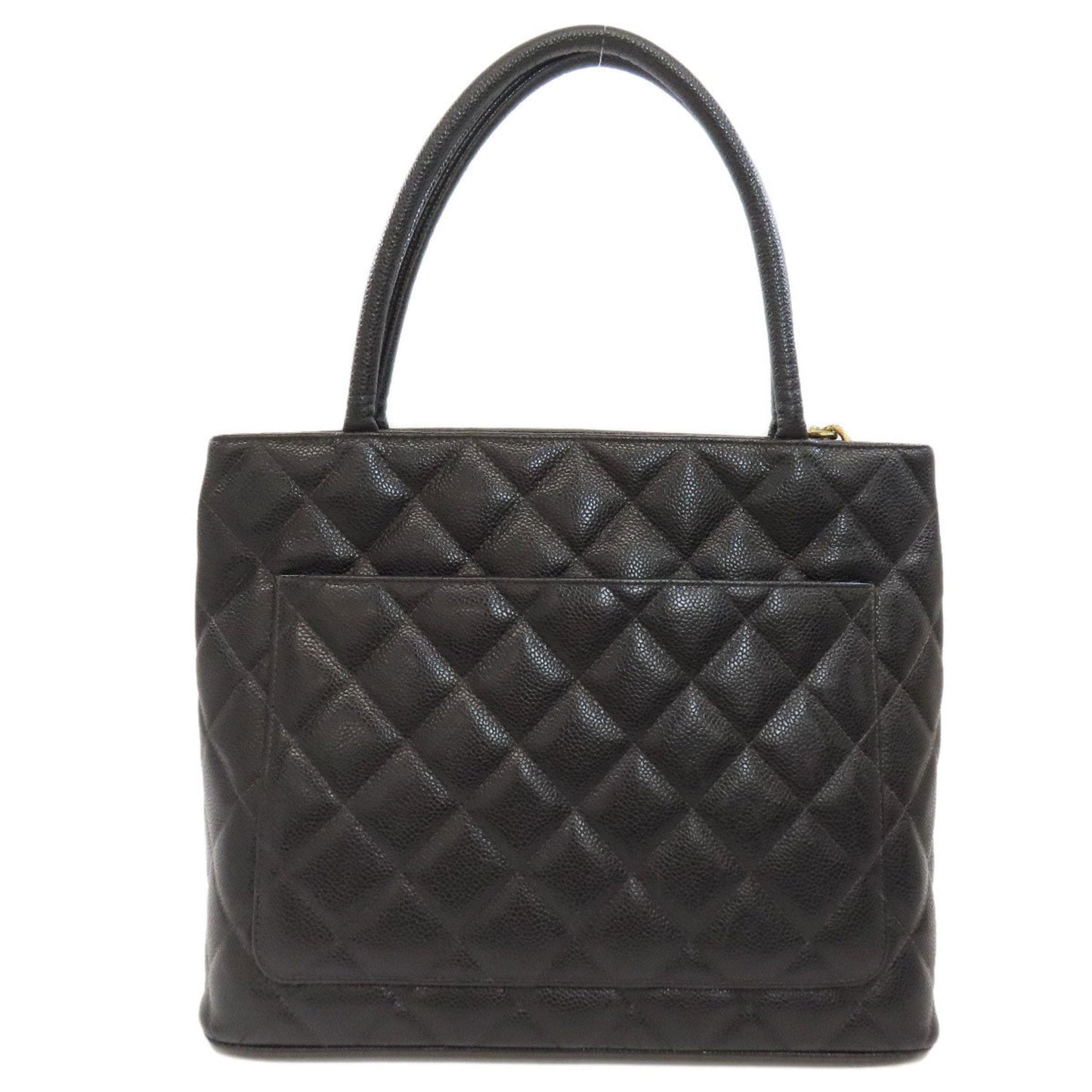 Chanel Black Caviar Leather Tote Bag ()