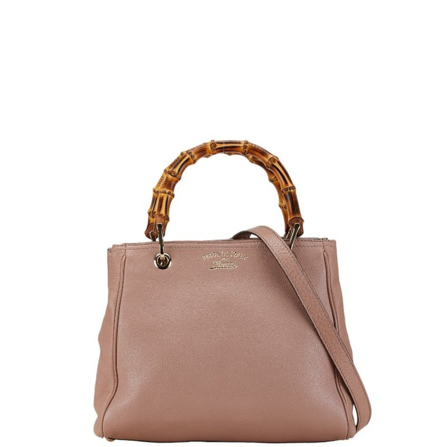 Gucci Pink Leather Handbag Shoulder Bag ()