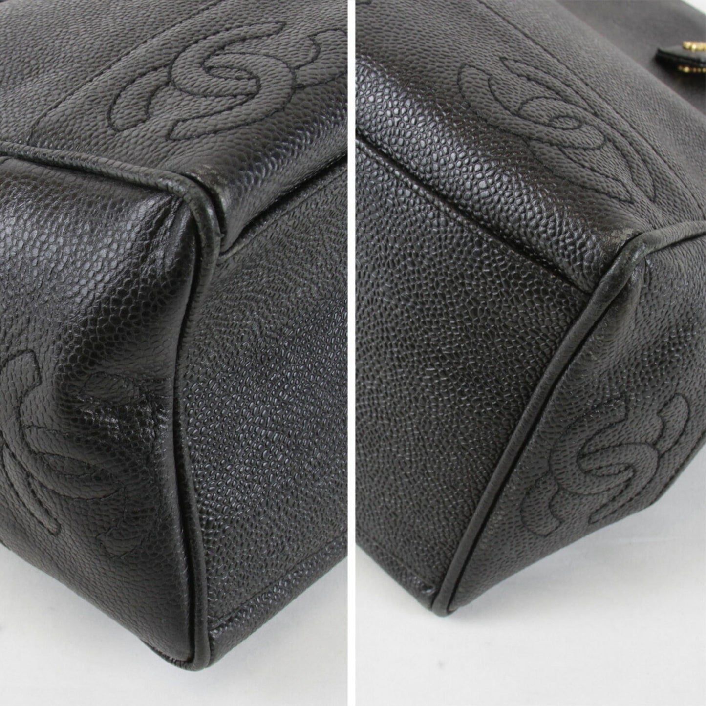 Chanel Black Leather Shoulder Bag ()