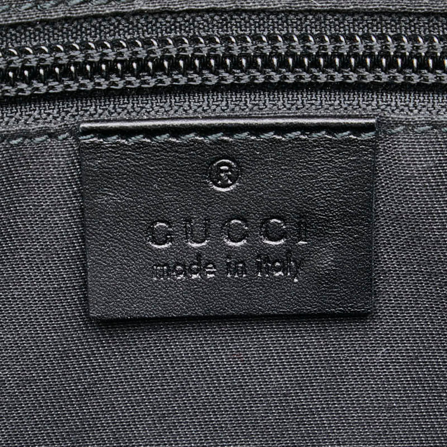 Gucci Black Leather Messenger Bag Shoulder Bag ()