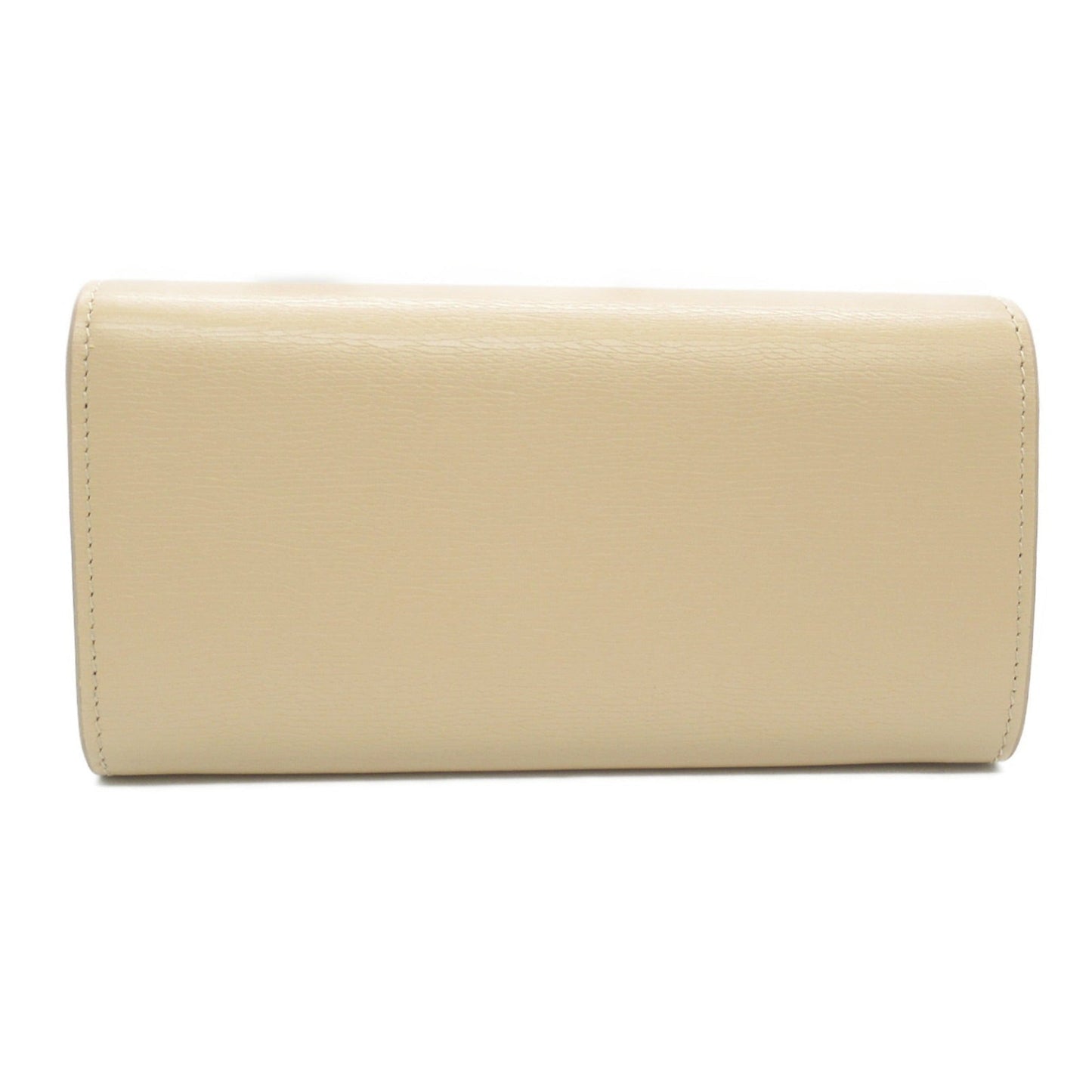 Gucci Beige Light Beige Leather Long Wallet (Bi-Fold) ()