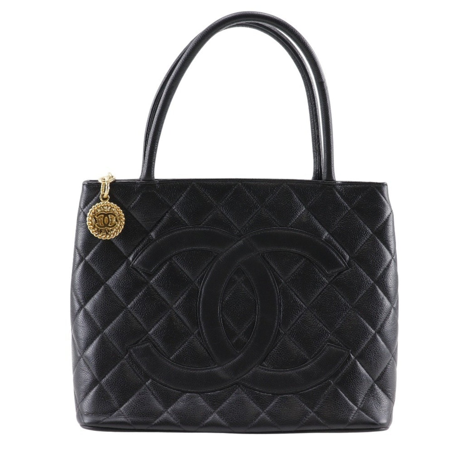 Chanel Black Caviar Leather Tote Bag ()