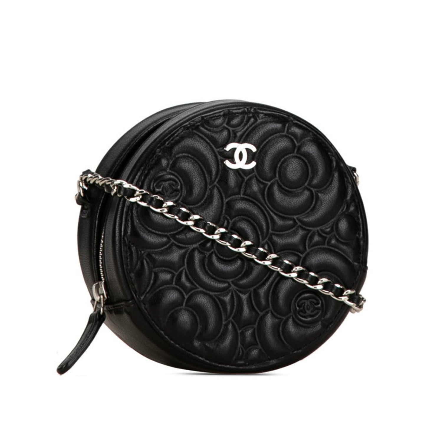 Chanel Black Leather Pochette Shoulder Bag ()
