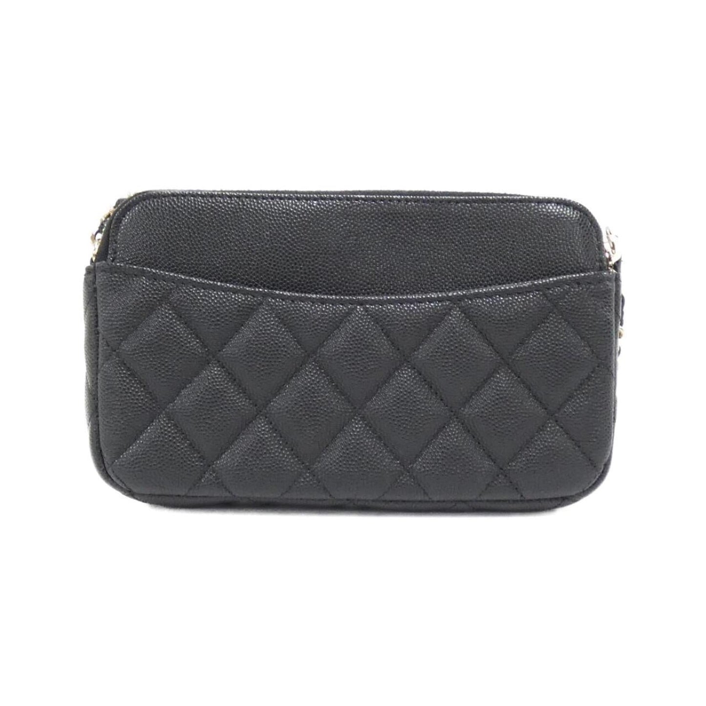 Chanel Black Caviar Leather Shoulder Bag ()