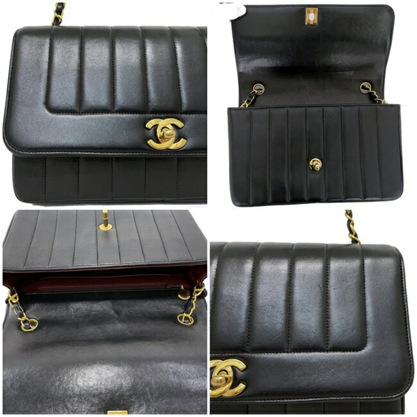 Chanel Black Leather Shoulder Bag ()