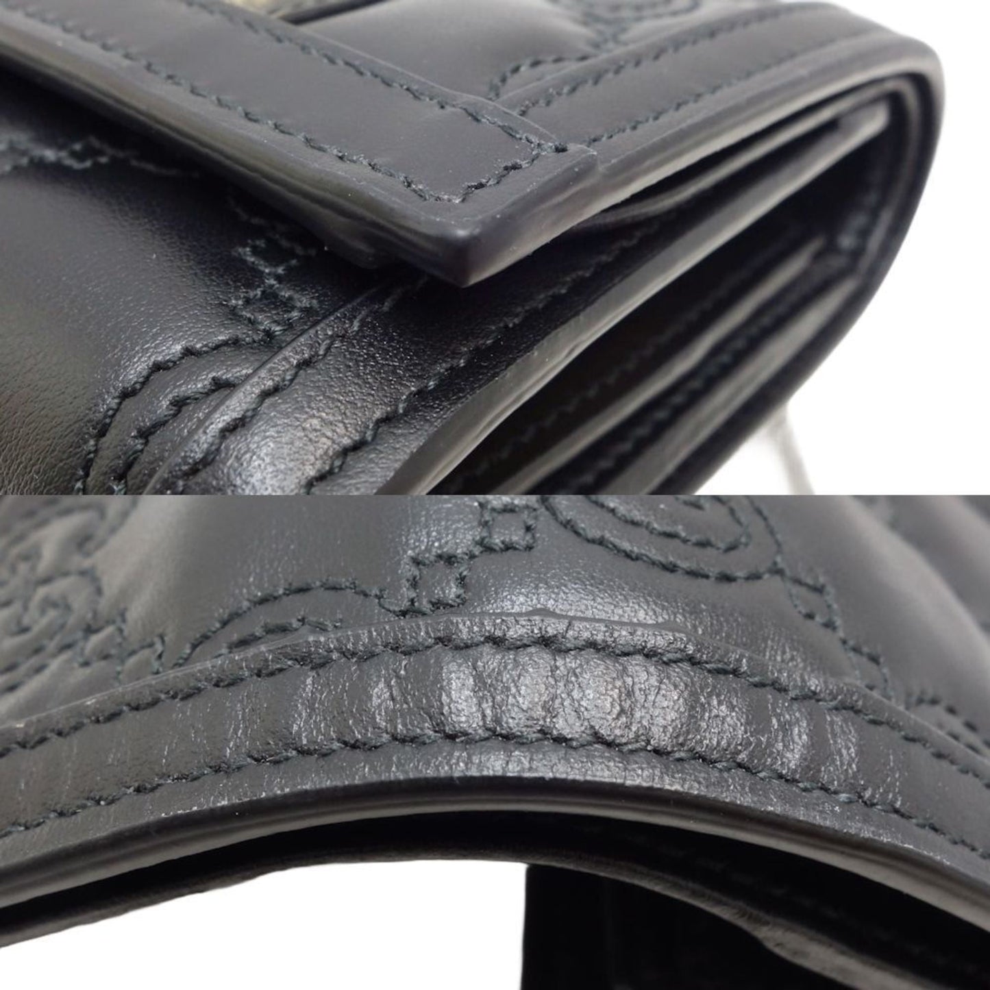 Gucci Black Leather Wallet (Bi-Fold) ()