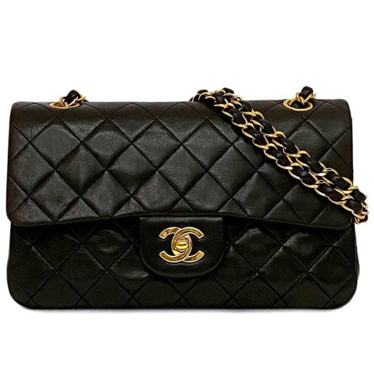 Chanel Black Leather Shoulder Bag ()
