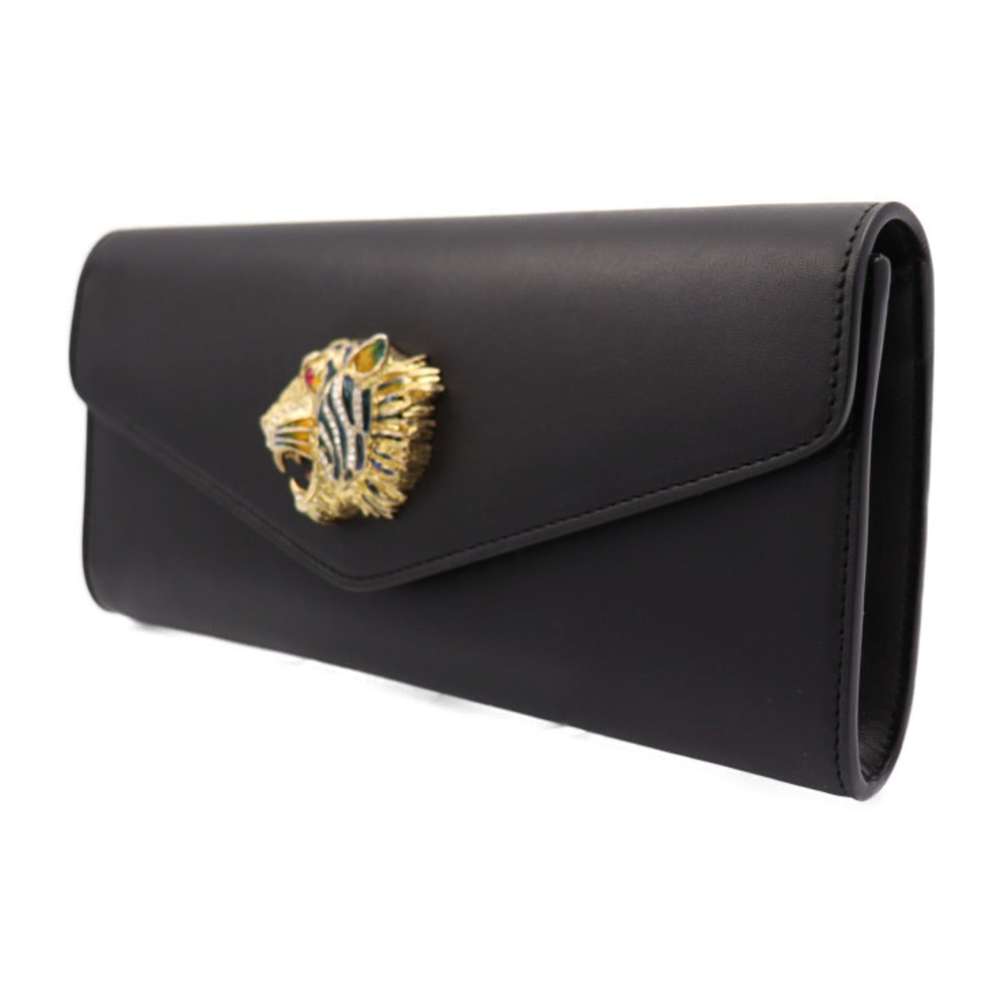 Gucci Black Leather Clutch Bag ()