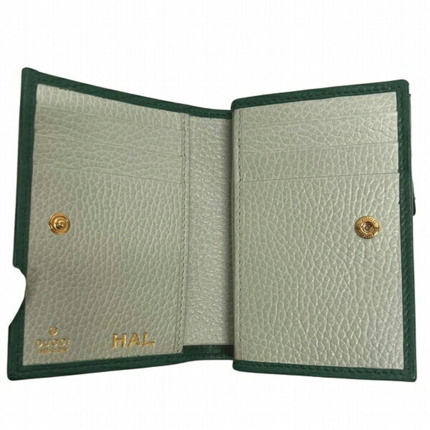 Gucci Green Leather Long Wallet (Bi-Fold) ()