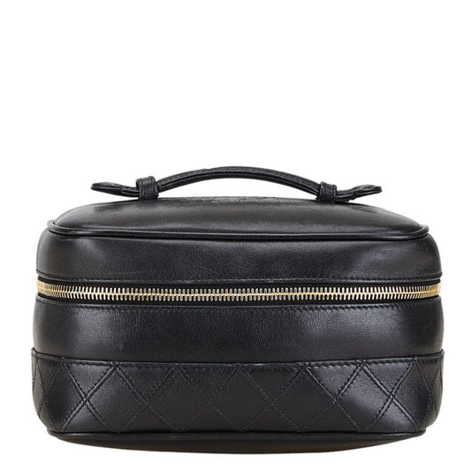 Chanel Black Leather Vanity Bag ()