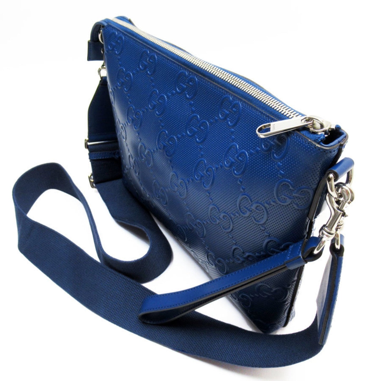 Gucci Blue Leather Shoulder Bag ()