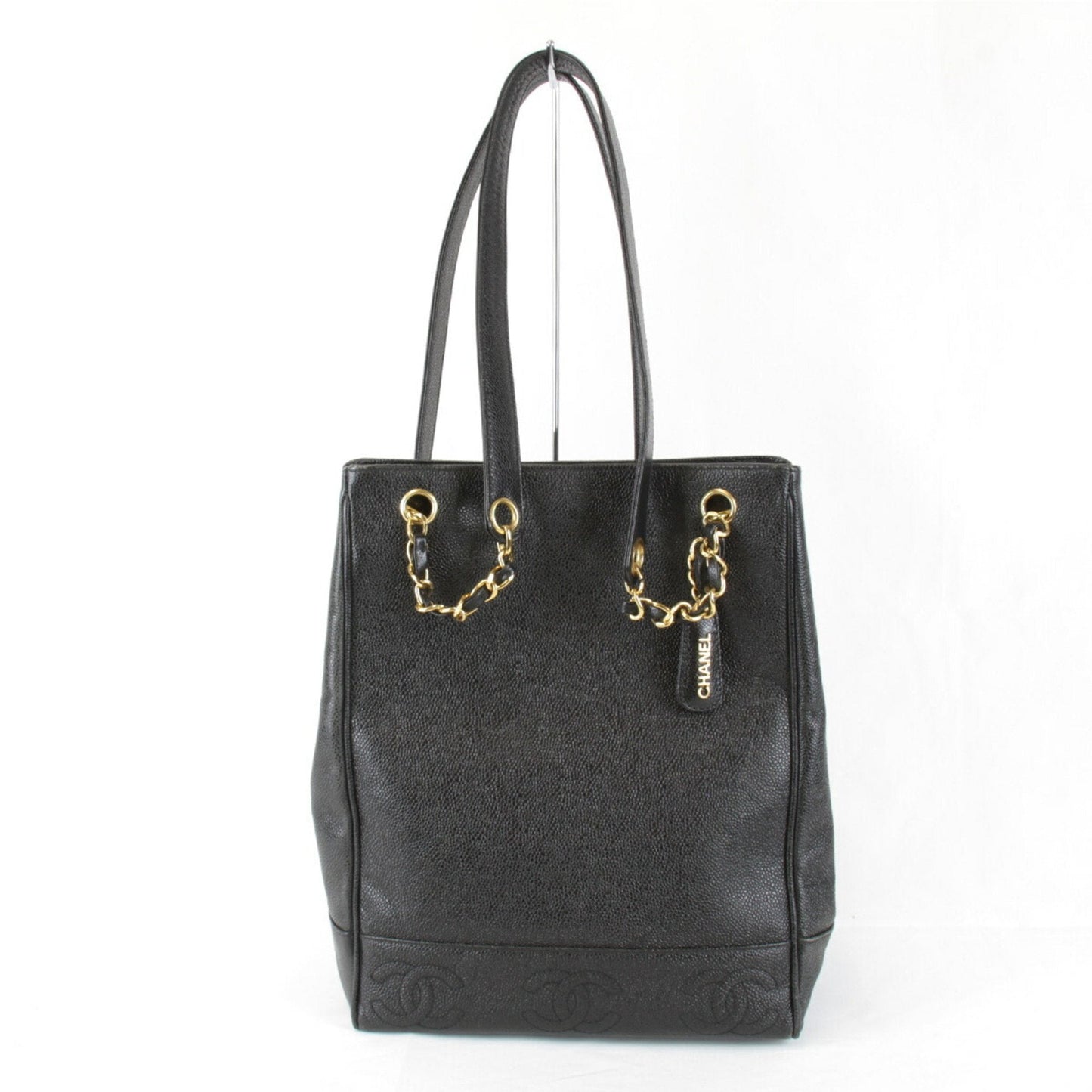 Chanel Black Leather Shoulder Bag ()