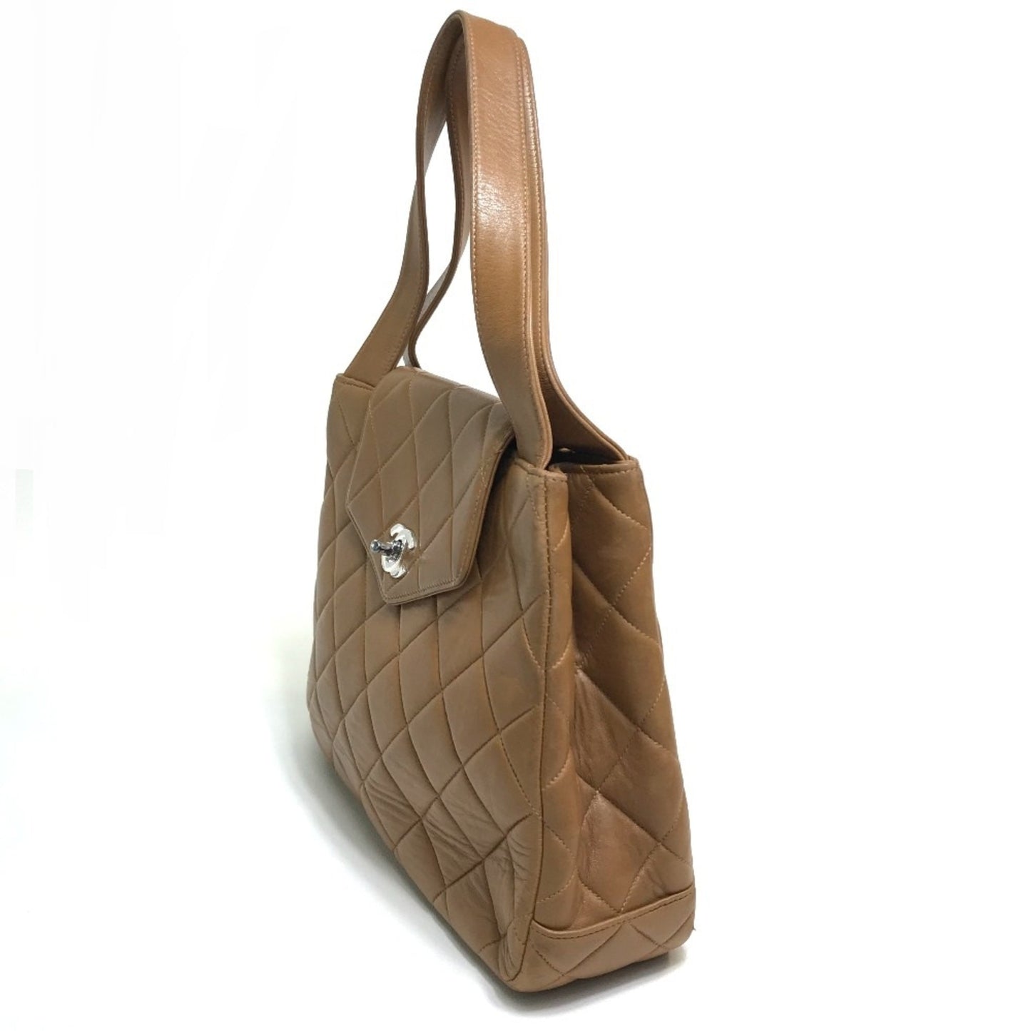 Chanel Brown Leather Handbag ()