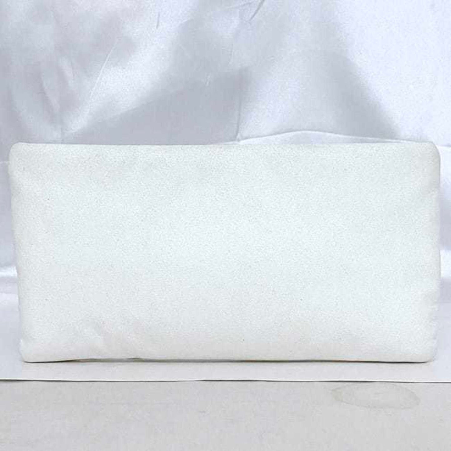 Chanel White Cotton Canvas Pouch ()