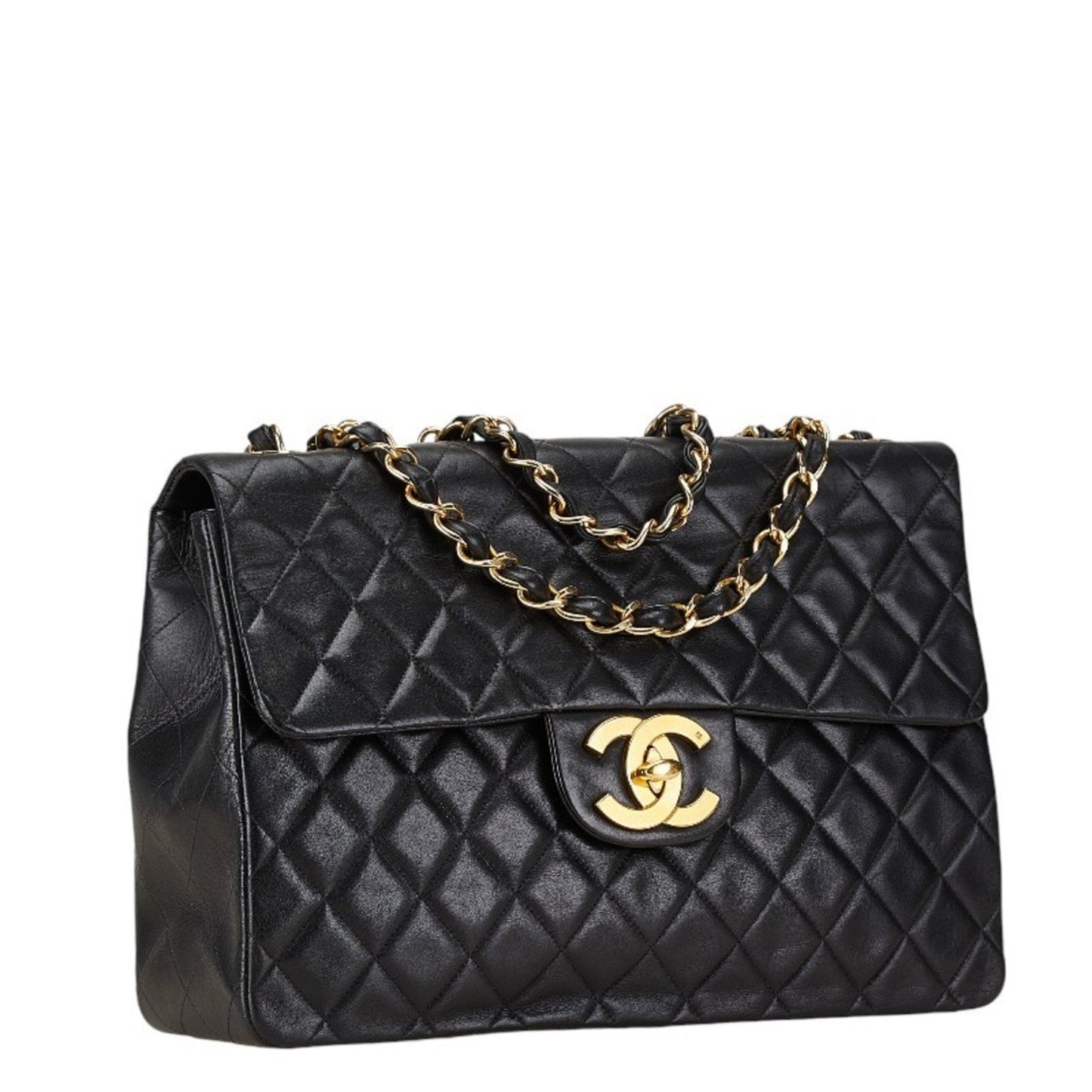 Chanel Black Leather Shoulder Bag ()