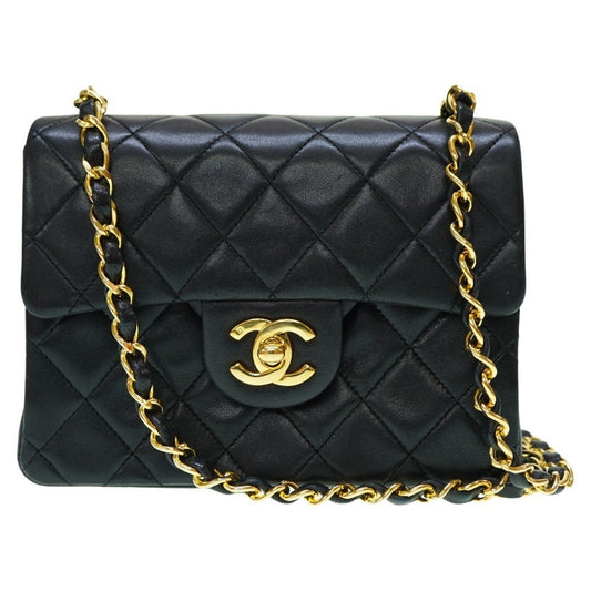 Chanel Black Leather Shoulder Bag ()