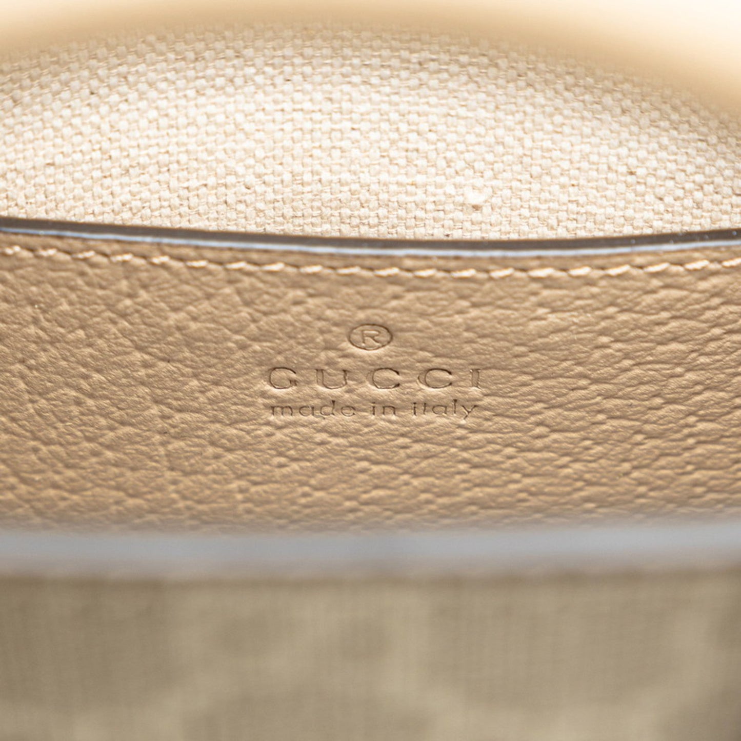 Gucci Beige Pvc Leather Handbag Shoulder Bag ()