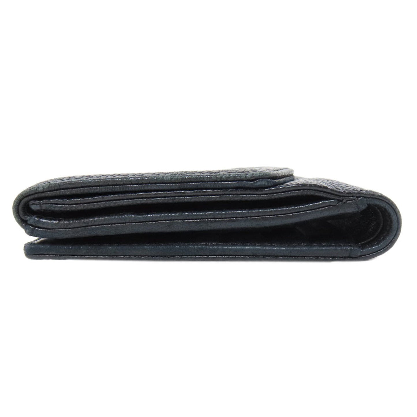 Chanel Black Grained Calfskin Wallet (Bi-Fold) ()