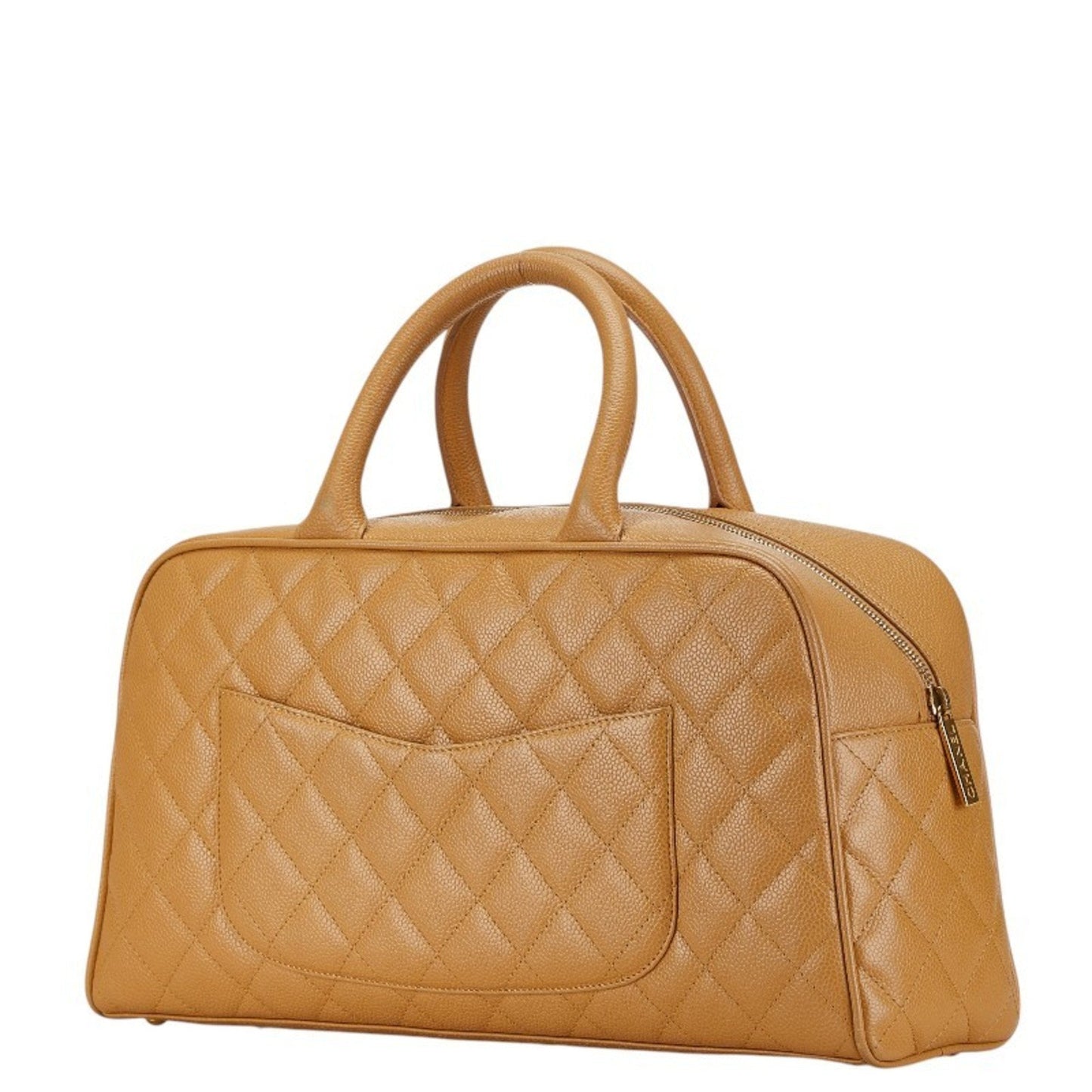 Chanel Beige Caviar Leather Handbag ()