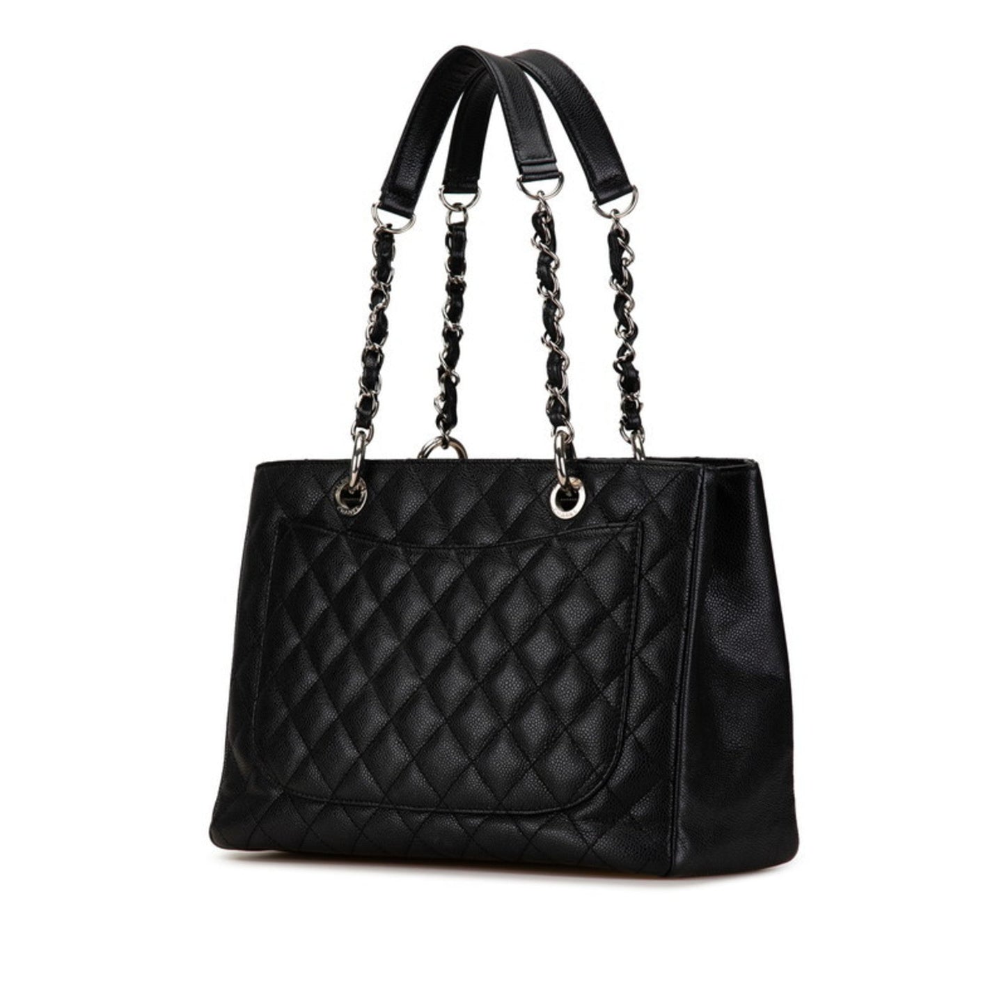 Chanel Black Caviar Leather Shoulder Bag Tote Bag ()