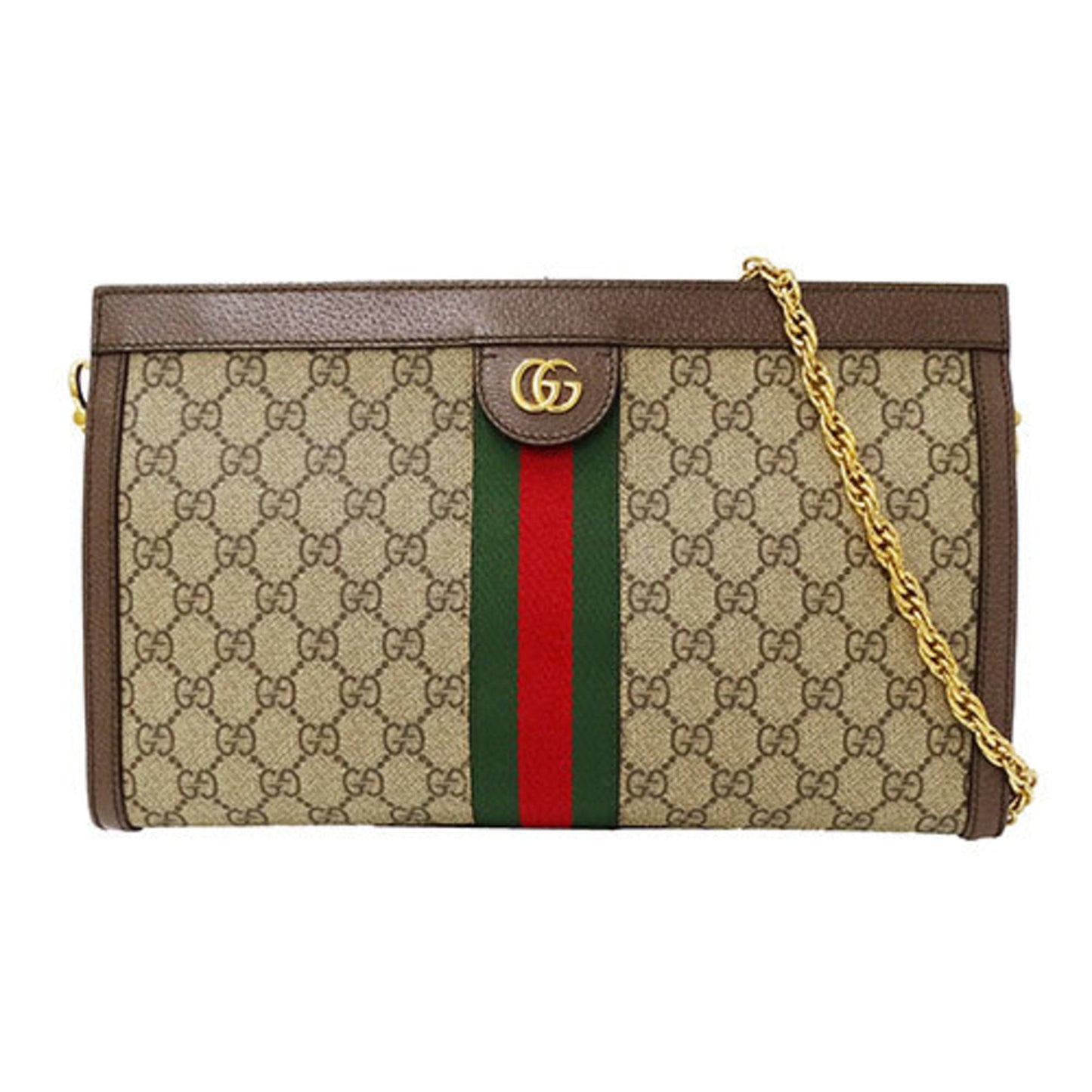 Gucci Brown Pvc Shoulder Bag ()