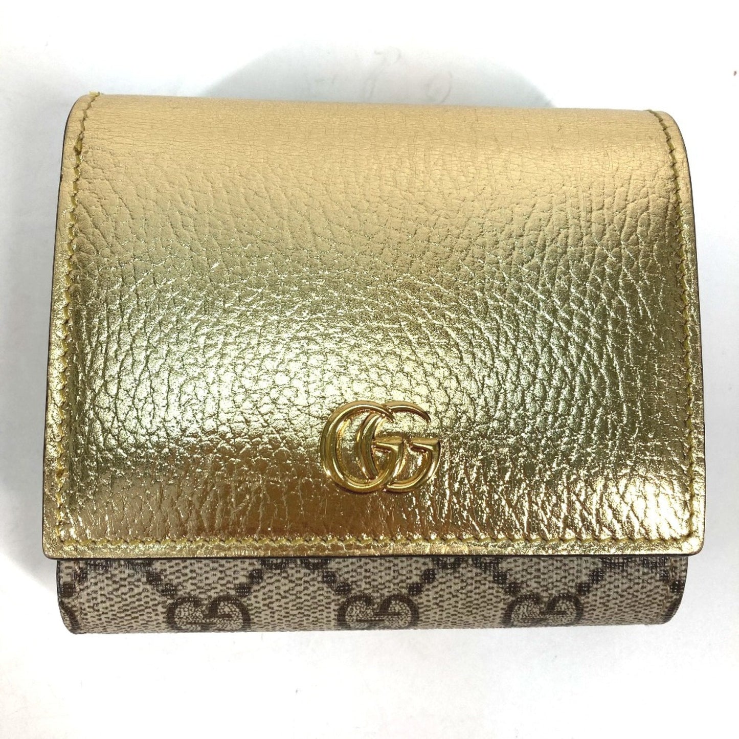 Gucci Gold Leather Wallet (Bi-Fold) ()
