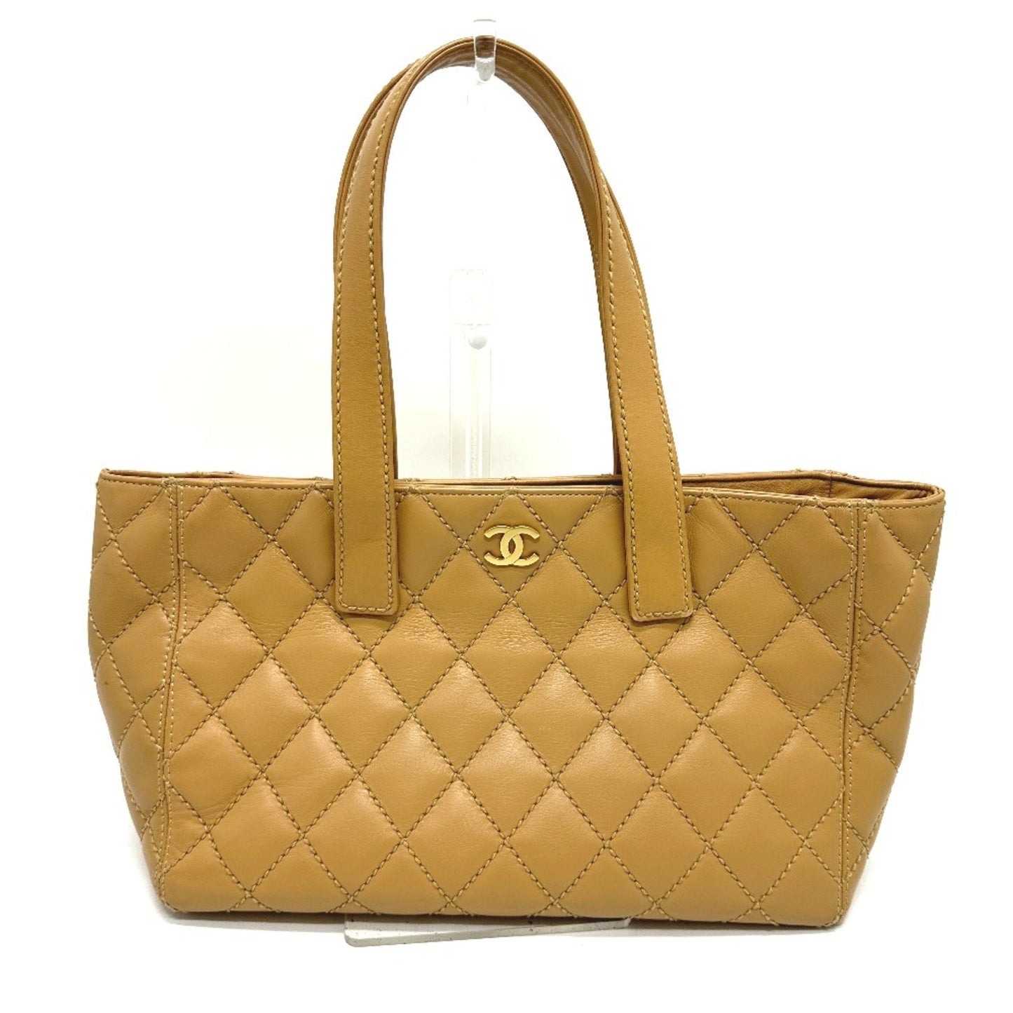 Chanel Beige Leather Tote Bag ()