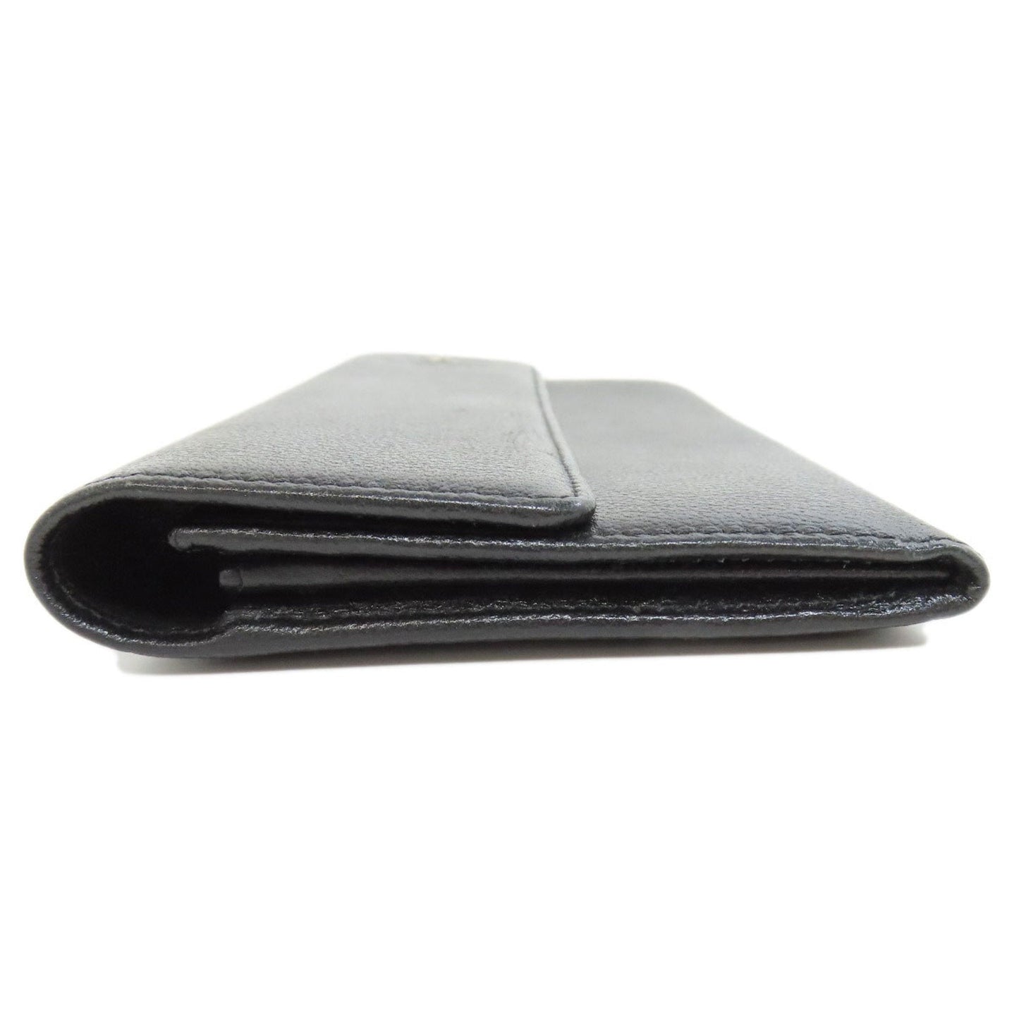 Chanel Black Leather Long Wallet (Bi-Fold) ()