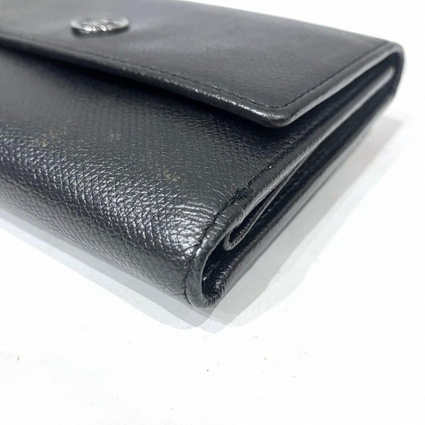 Chanel Black Leather Wallet (Tri-Fold) ()