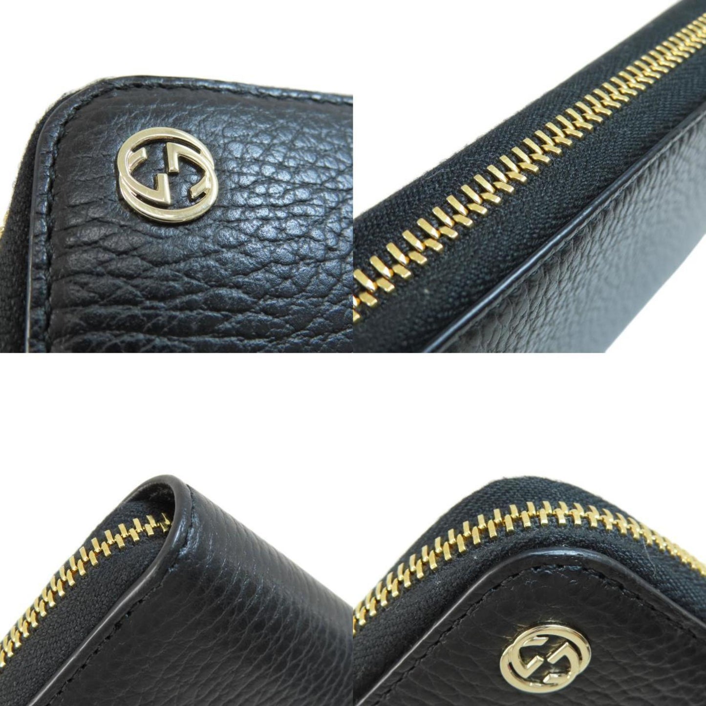 Gucci Black Leather Coin Purse/Coin Case ()