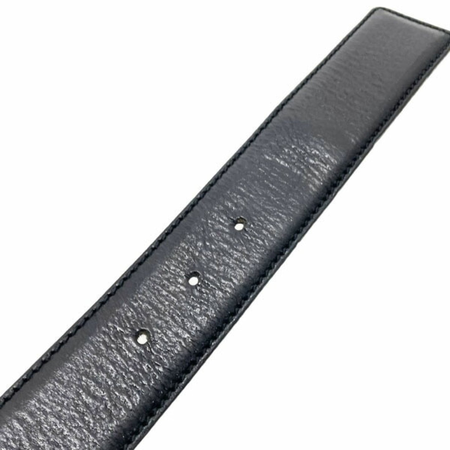 Gucci Black Gold Silver Standard Belt ()