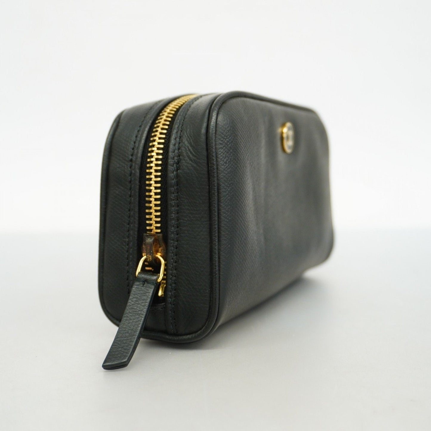 Chanel Brown Leather Pouch ()