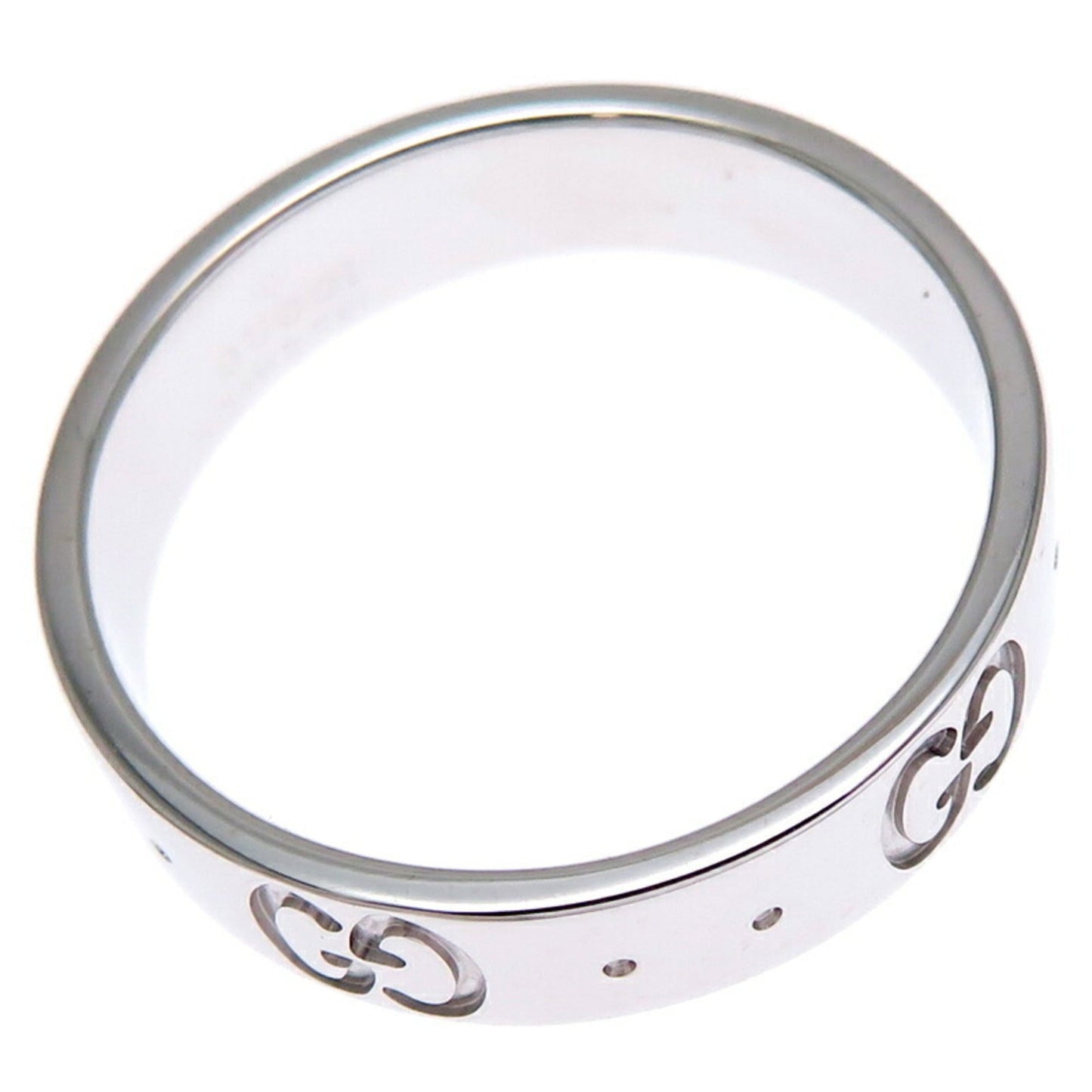 Gucci Icon White Gold (18K) Band Ring ()