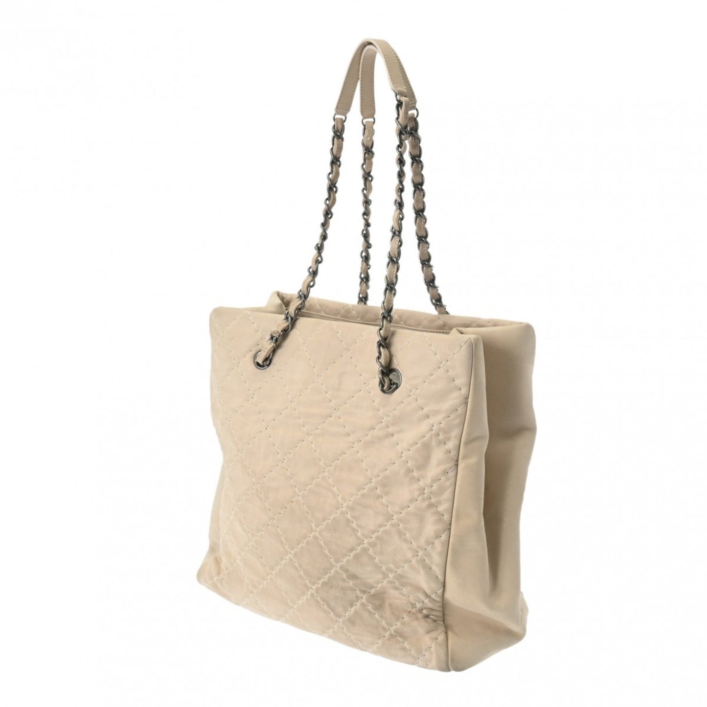 Chanel Beige Leather Tote Bag ()