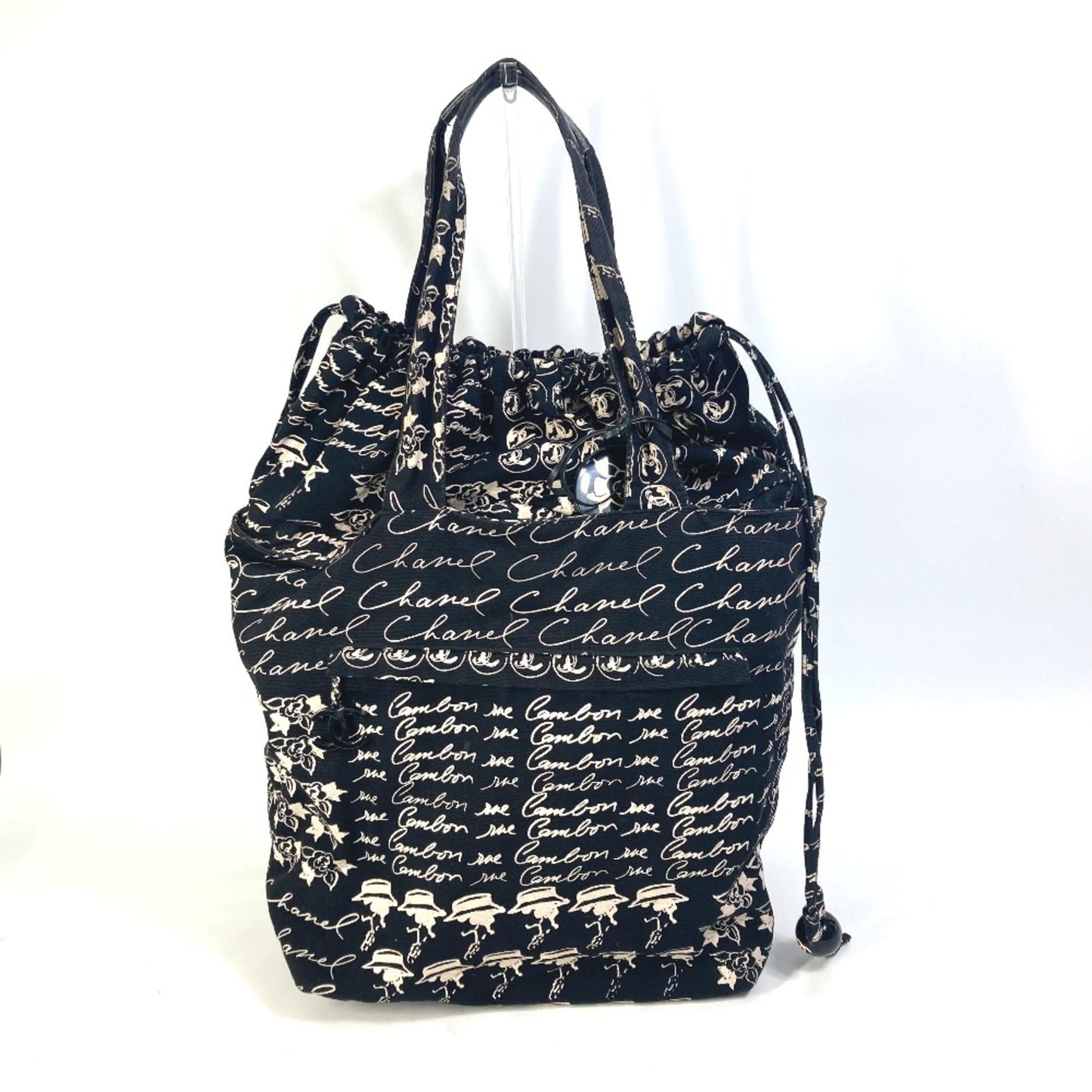 Chanel Black Cloth Tote Bag ()