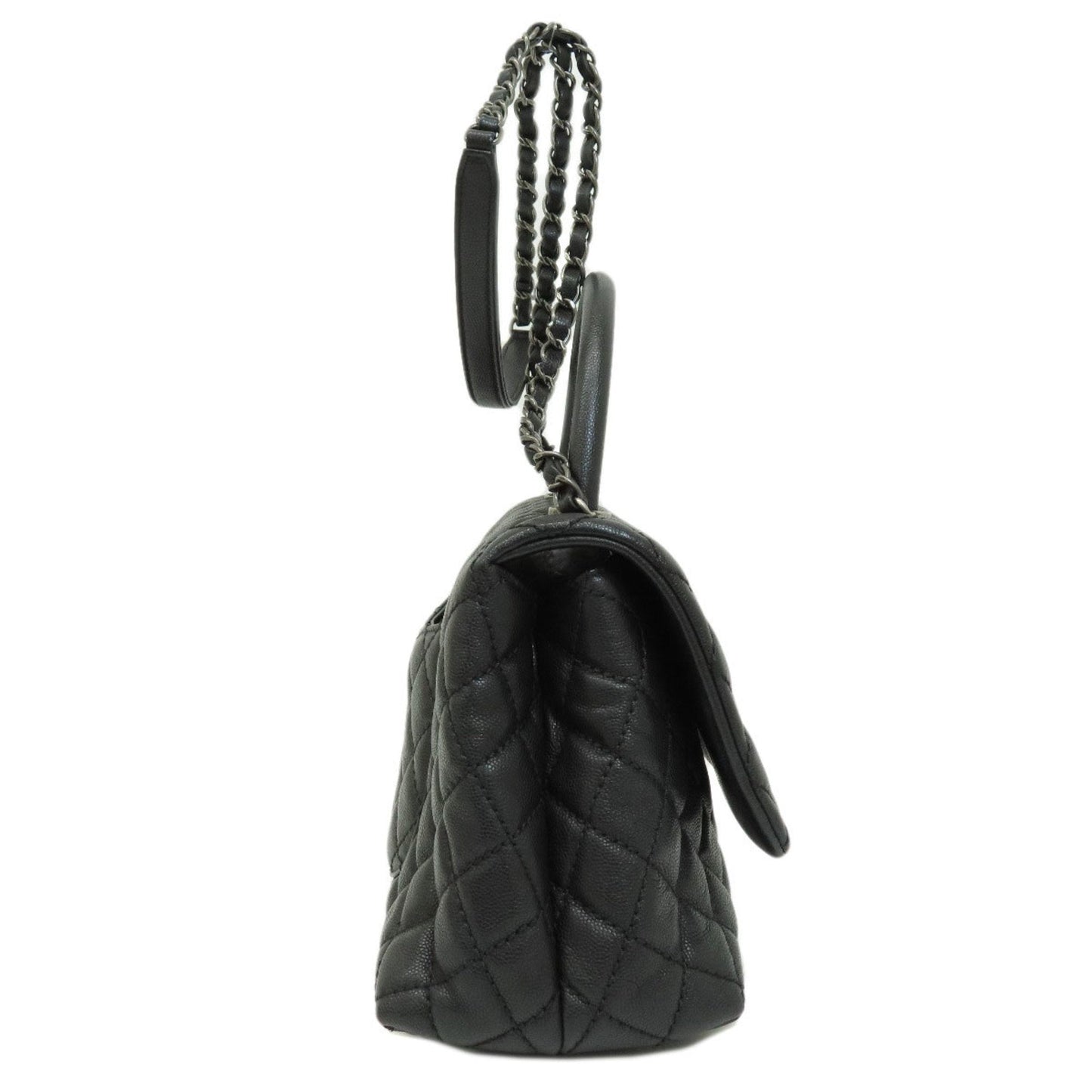 Chanel Black Caviar Leather Handbag ()