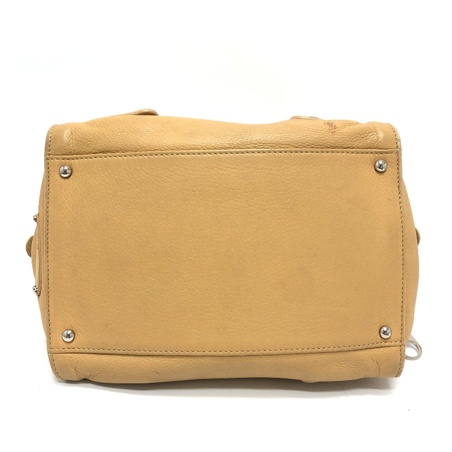 Chanel Beige Leather Boston Bag ()