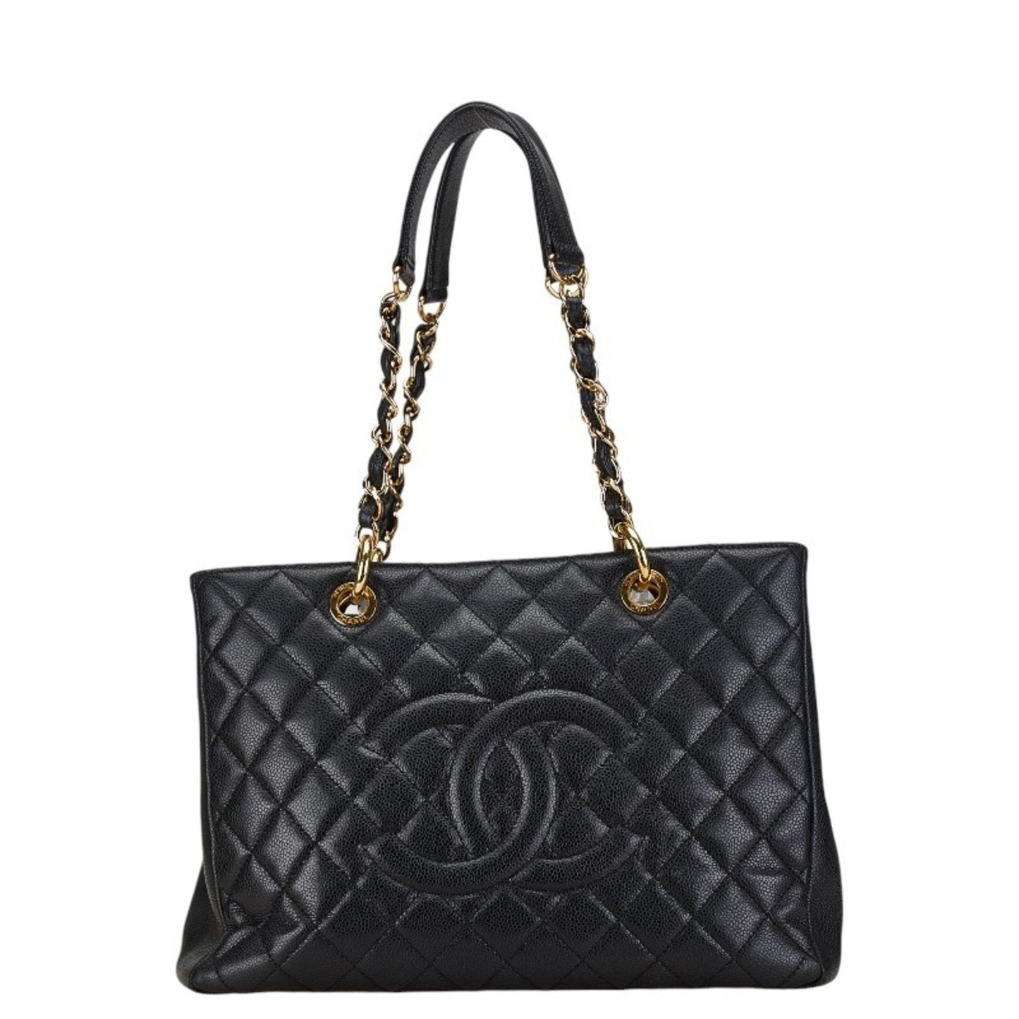 Chanel Black Caviar Leather Shoulder Bag Tote Bag ()