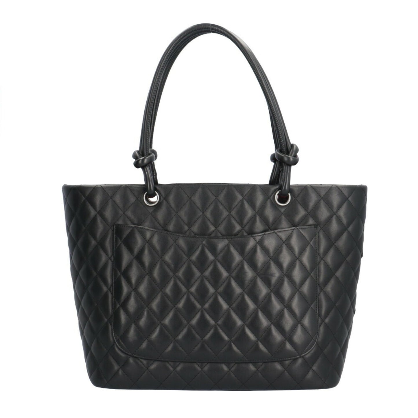 Chanel Black Pink Leather Tote Bag ()