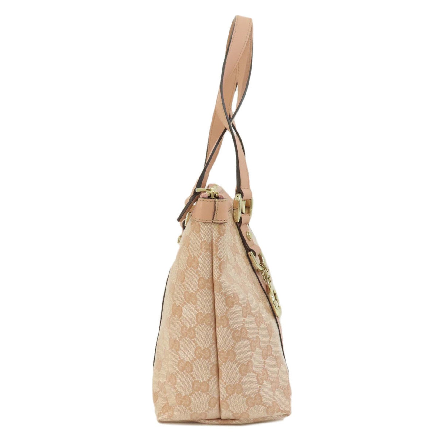 Gucci Pink Coated Canvas Handbag ()