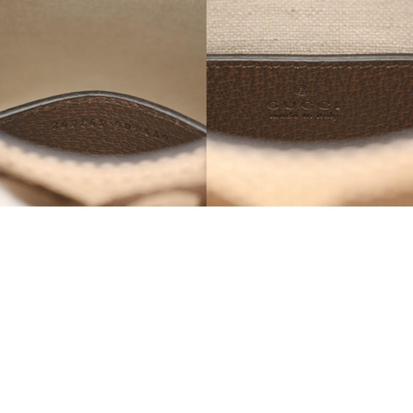 Gucci Gg Canvas Beige Brown Gg Canvas Leather Handbag Tote Bag ()